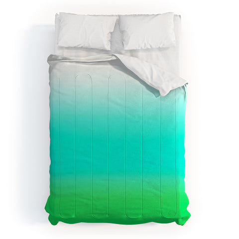 Natalie Baca Aquamarine Ombre Comforter