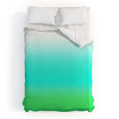 Natalie Baca Aquamarine Ombre Duvet Cover