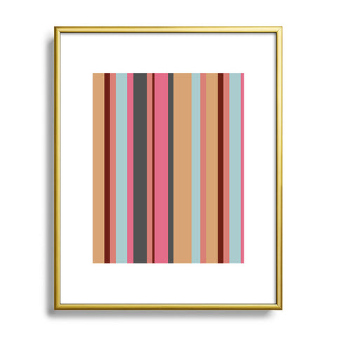 Natalie Baca Baja Mexicali Stripe Metal Framed Art Print