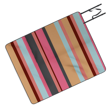 Natalie Baca Baja Mexicali Stripe Picnic Blanket