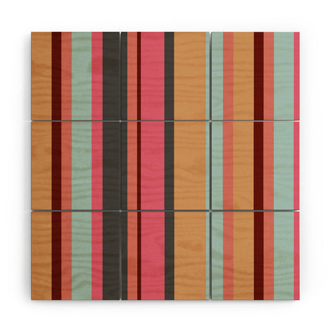 Natalie Baca Baja Mexicali Stripe Wood Wall Mural
