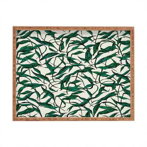 Natalie Baca Bamboo Leaf Rectangular Tray