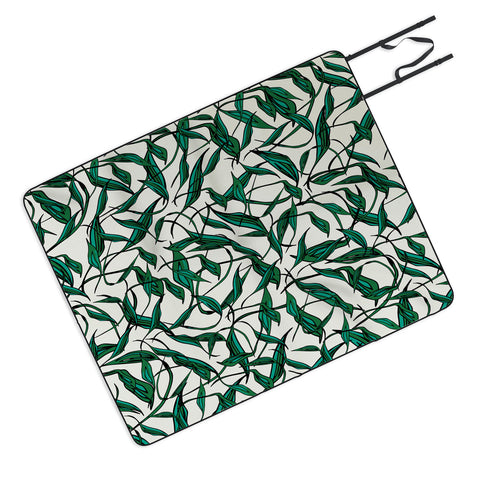 Natalie Baca Bamboo Leaf Picnic Blanket