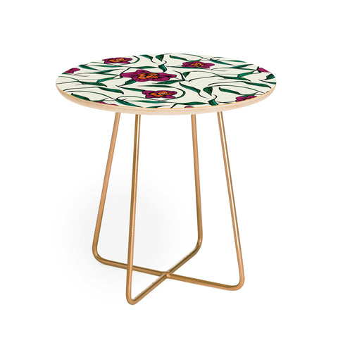 Natalie Baca Bamboo Tropica Round Side Table