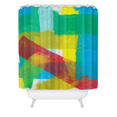 Natalie Baca Beach Umbrella Shower Curtain