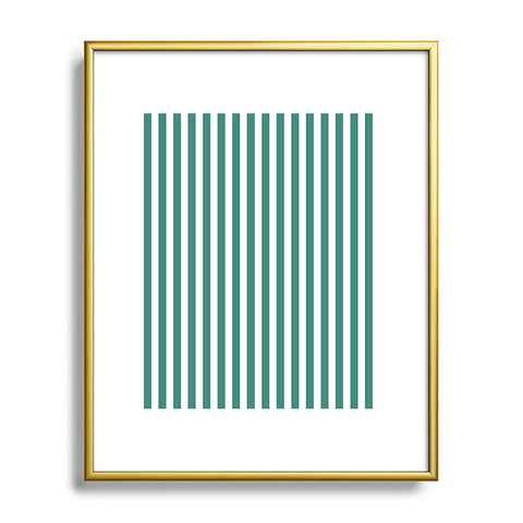Natalie Baca Bouquet Stripe Metal Framed Art Print