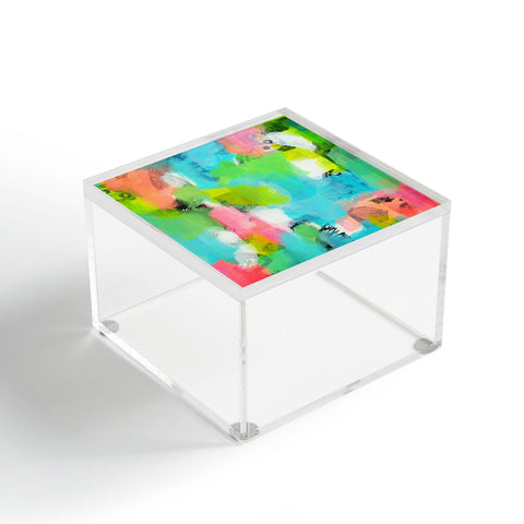 Natalie Baca Butterflies And Rainbows Acrylic Box