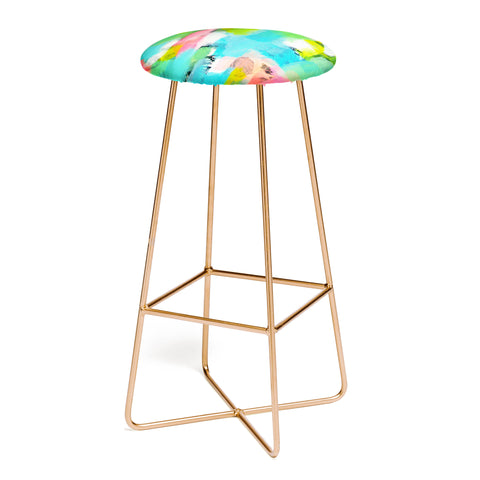 Natalie Baca Butterflies And Rainbows Bar Stool