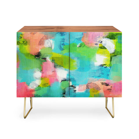 Natalie Baca Butterflies And Rainbows Credenza