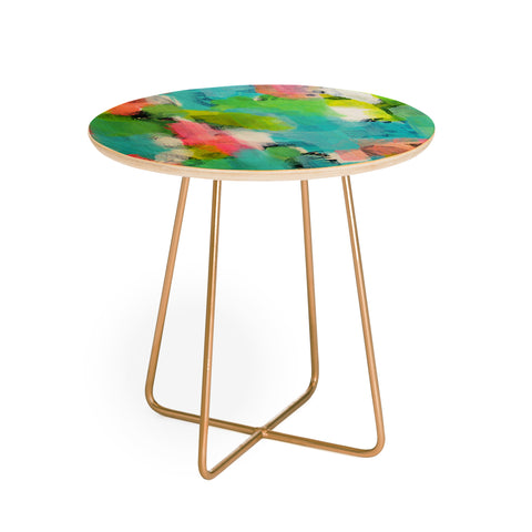Natalie Baca Butterflies And Rainbows Round Side Table