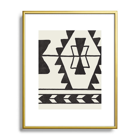 Natalie Baca Cerillos Road Metal Framed Art Print