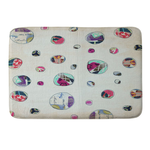 Natalie Baca Circles At Play Memory Foam Bath Mat