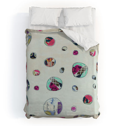 Natalie Baca Circles At Play Duvet Cover