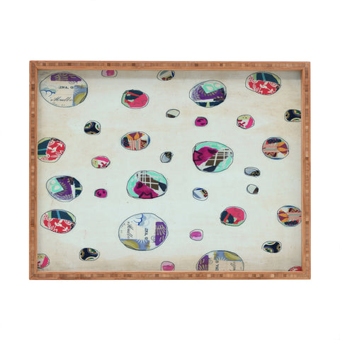 Natalie Baca Circles At Play Rectangular Tray