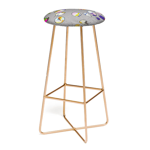 Natalie Baca Circles At Twilight Bar Stool