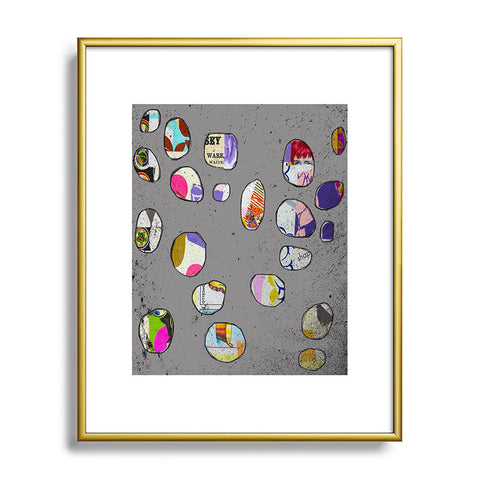 Natalie Baca Circles At Twilight Metal Framed Art Print