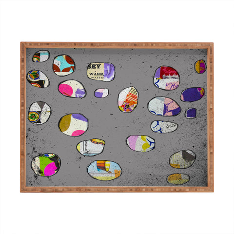 Natalie Baca Circles At Twilight Rectangular Tray