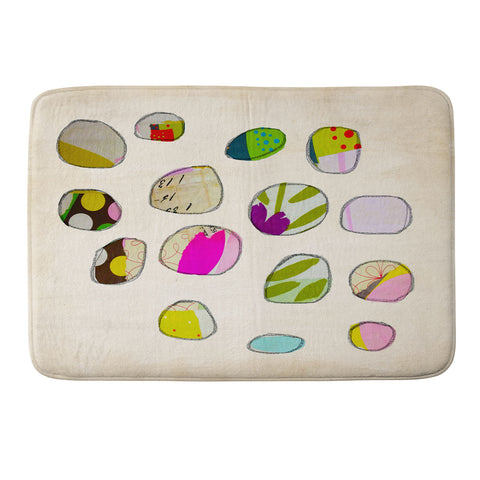 Natalie Baca Circles In Spring Memory Foam Bath Mat