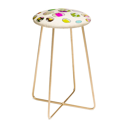 Natalie Baca Circles In Spring Counter Stool