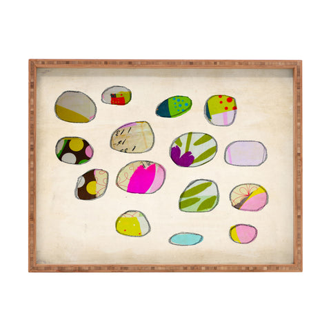 Natalie Baca Circles In Spring Rectangular Tray