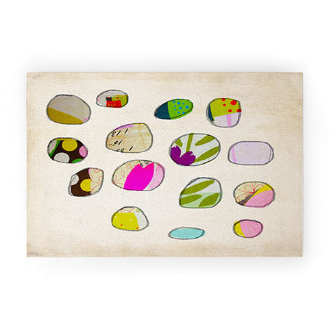 Natalie Baca Circles In Spring Welcome Mat