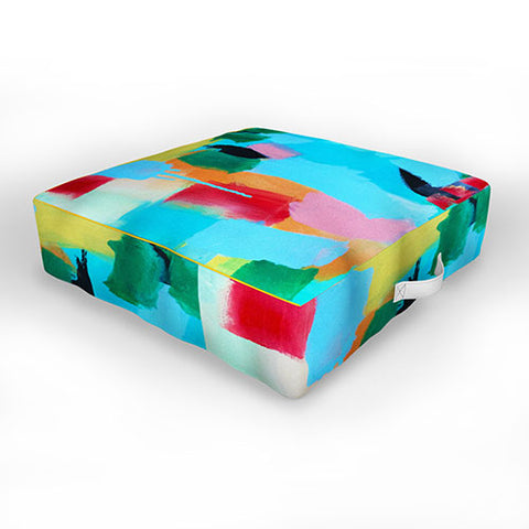 Natalie Baca Clear Blue Sky Outdoor Floor Cushion