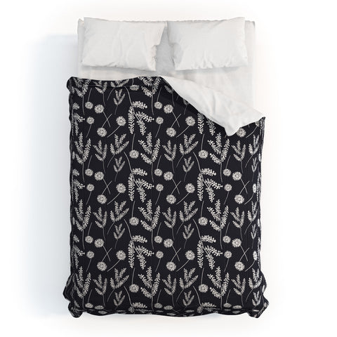 Natalie Baca Clover and Dandelion Navy Comforter