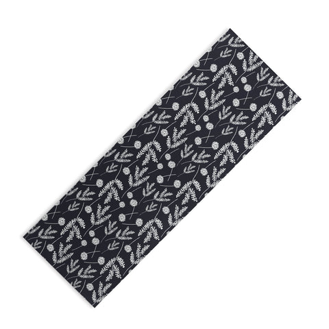Natalie Baca Clover and Dandelion Navy Yoga Mat