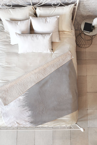 Natalie Baca Concrete Cantina Fleece Throw Blanket