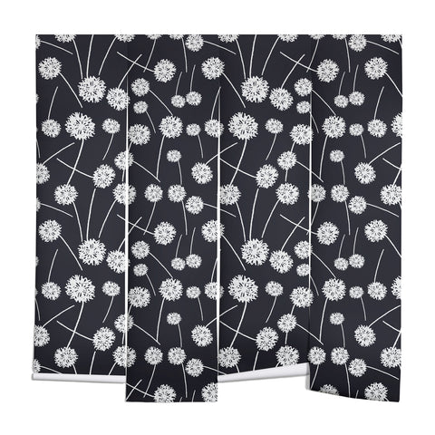 Natalie Baca Dandelion Navy Wall Mural