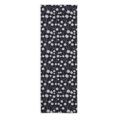 Natalie Baca Dandelion Navy Yoga Towel