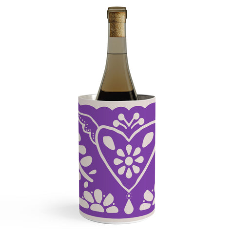 Natalie Baca Fiesta de Corazon in Purple Wine Chiller