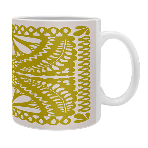 Natalie Baca Fiesta De Flores In Olive Coffee Mug