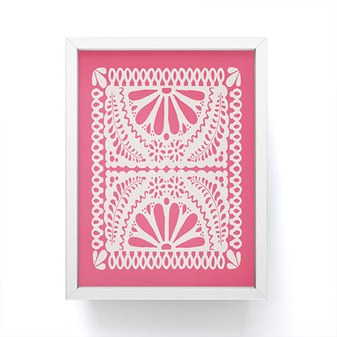 Natalie Baca Fiesta De Flores in Pink Framed Mini Art Print
