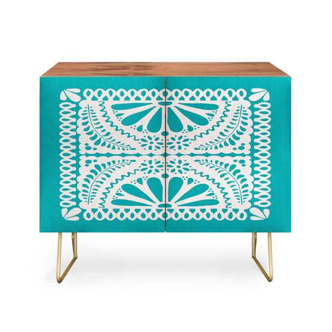 Natalie Baca Fiesta De Flores in Turquoise Credenza