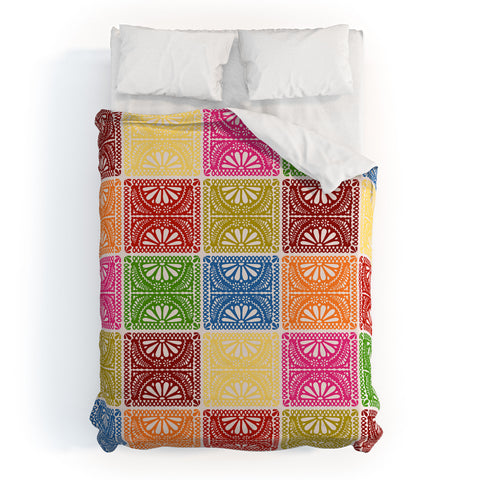 Natalie Baca Fiesta Patchwork Duvet Cover