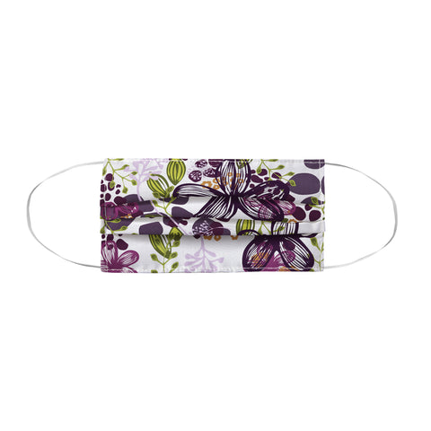 Natalie Baca Floral In Plum Face Mask