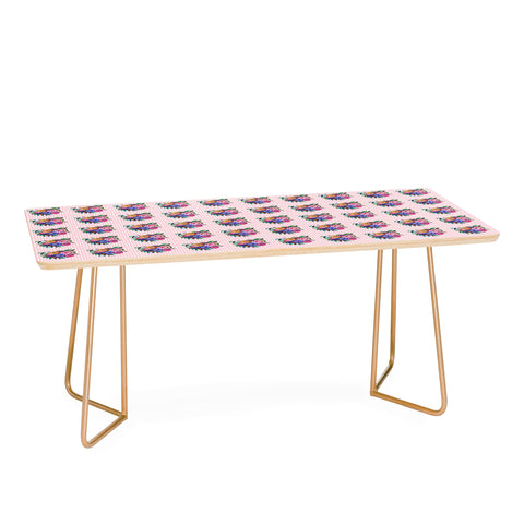 Natalie Baca Gingham Bouquet Coffee Table