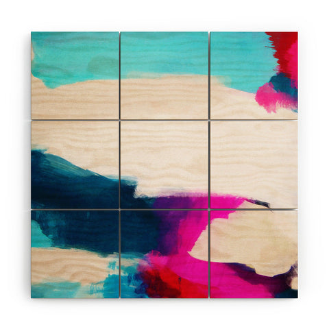 Natalie Baca Hillside Wood Wall Mural