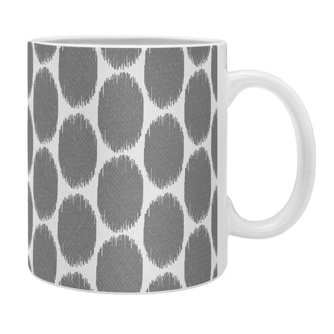 Natalie Baca Ikat Ovals Gray Coffee Mug