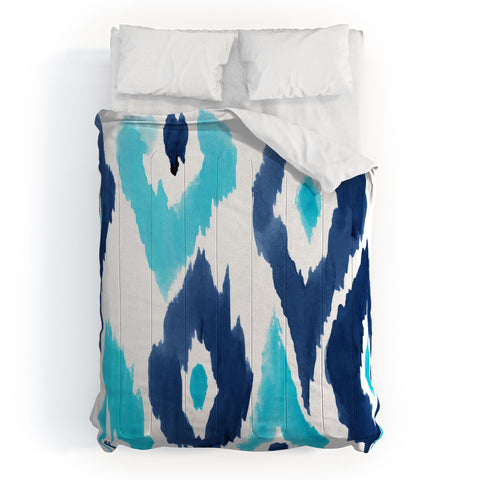 Natalie Baca Malibu Blue Ikat Comforter