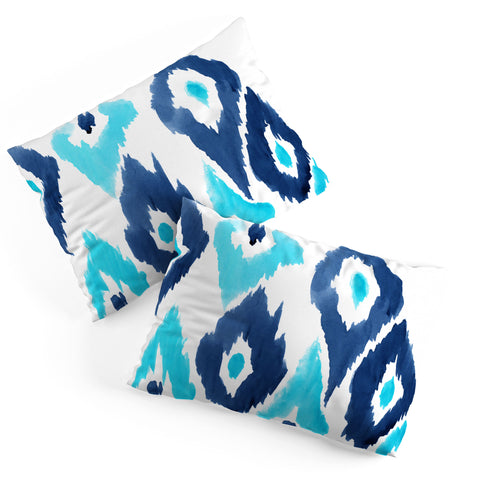 Natalie Baca Malibu Blue Ikat Pillow Shams