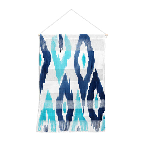Natalie Baca Malibu Blue Ikat Wall Hanging Portrait