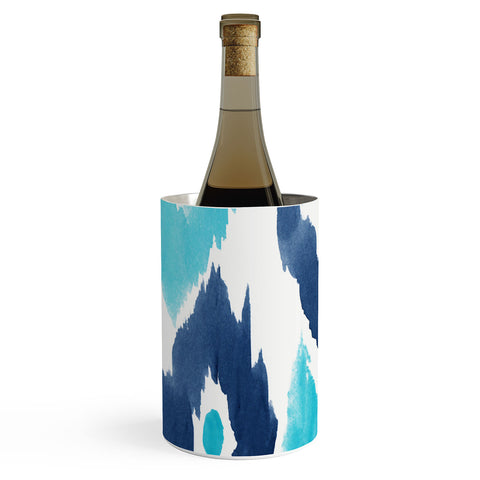 Natalie Baca Malibu Blue Ikat Wine Chiller