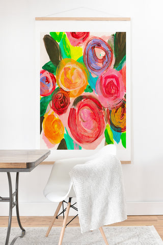 Natalie Baca Meadow Blooms Art Print And Hanger