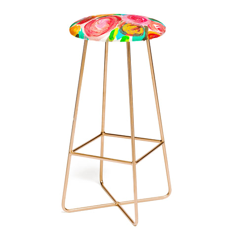 Natalie Baca Meadow Blooms Bar Stool