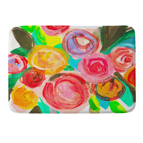 Natalie Baca Meadow Blooms Memory Foam Bath Mat