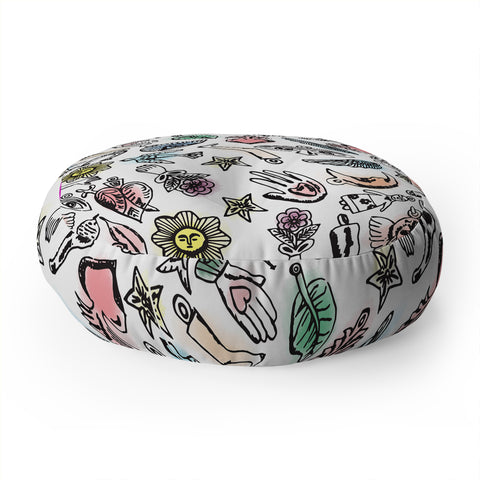 Natalie Baca Milagros Floor Pillow Round