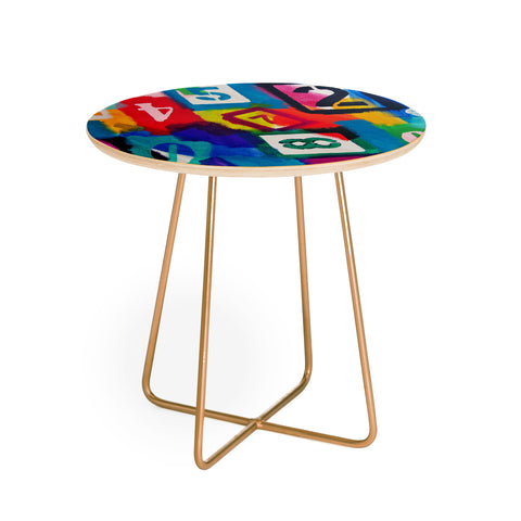 Natalie Baca Numerology Round Side Table