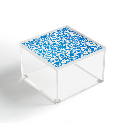 Natalie Baca Otomi Party Blue Acrylic Box